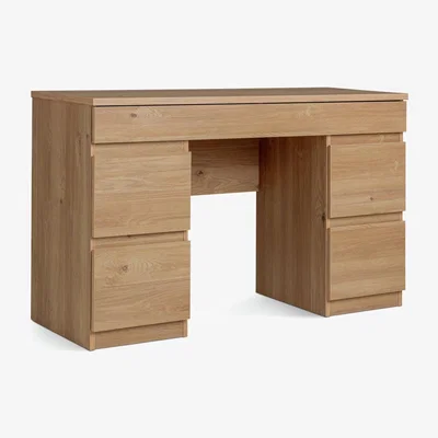 Habitat Habitat Jenson Double Pedestal Dressing Table - Oak