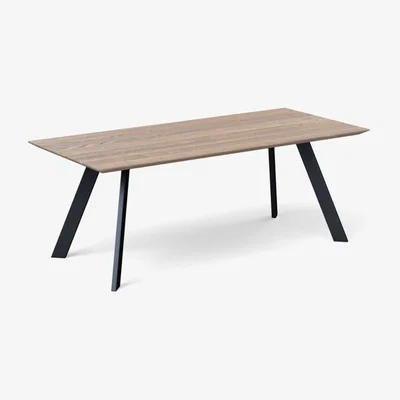 Heal's Heal's Madrid Table 240x90cm Grey Oak Chamfered Edge Filled - Heal's UK Furniture