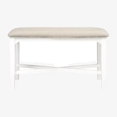 John Lewis Cotswold Fairford Dressing Table Stool, Soft White