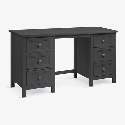 John Lewis Julian Bowen Maine 6 Drawer Dressing Table, Anthracite