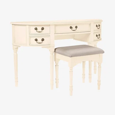 John Lewis Laura Ashley Clifton Dressing Table & Stool Set, Ivory