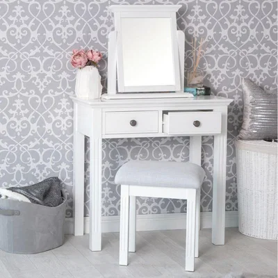 Knees Beneroti Pine Dressing Table - Classic White