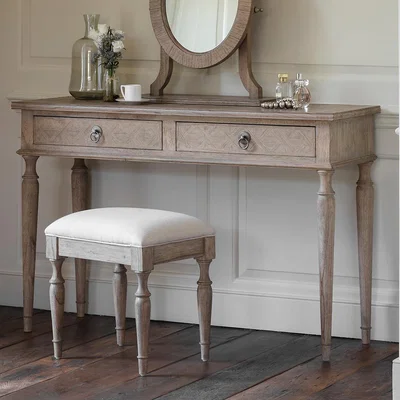 La Redoute Nashik Ash Wood Parquet Dressing Table