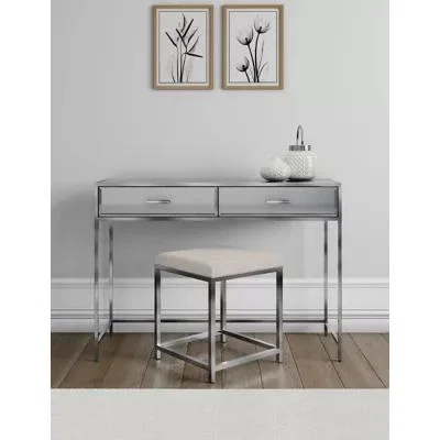 Marks & Spencer M&S Skylar Dressing Table & Stool - Silver, Silver