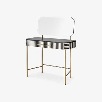 Made.com Noorali Dressing Table, Black & White Resin