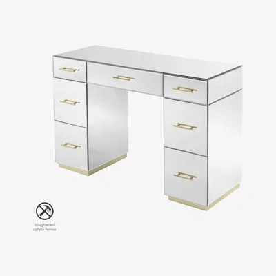 My Furniture Harper Dressing Table – Champagne Gold Details