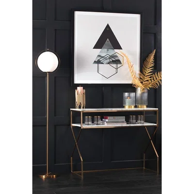 My Furniture Alhambra Brass Console Table