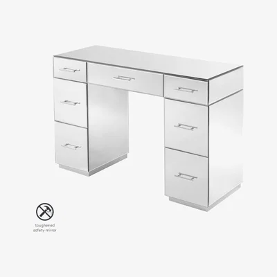 My Furniture Harper Dressing Table – Silver Details
