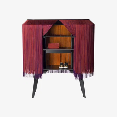 Made in Design Alpaga Bar - / Dresser - L 140 cm - Limited numbered edition by Ibride Red