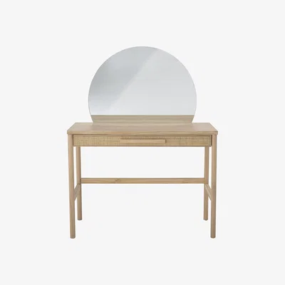 Made in Design Manon Desk - / Desk - Removable mirror - L 100 cm by Bloomingville Natural wood