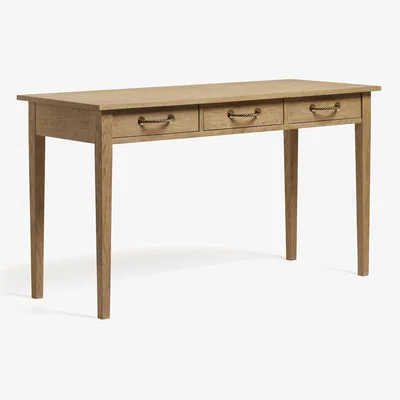 OKA OKA, Theseus Desk/Dressing Table - Weathered Oak, Desks