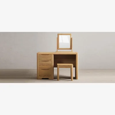 Oak&More Harper Solid Oak Dressing Table Stool