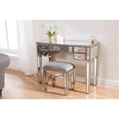 Oak&More Elis 5 Drawer Dressing Table in White