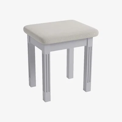 Oak&More Aubrey Grey Dressing Table Stool
