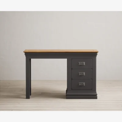 Oak&More Charwood Oak and Charcoal Painted Dressing Table