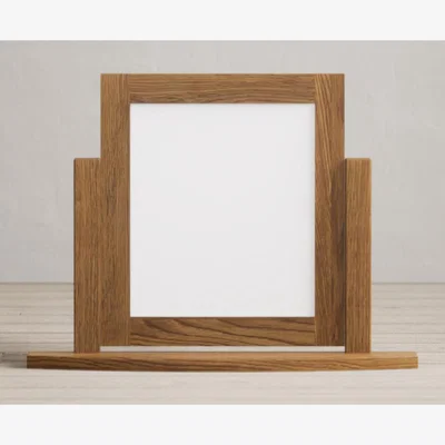 Oak&More Burford Rustic Solid Oak Dressing Table Mirror