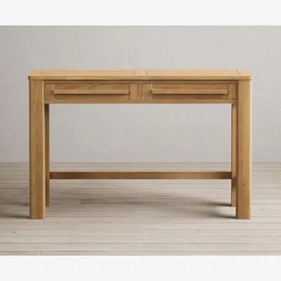 Oak&More Eclipse Solid Oak Dressing Table / Compact Desk