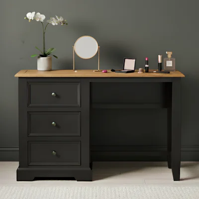 Oak&More Charlton Oak and Black Painted Dressing Table
