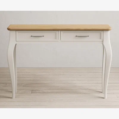 Oak&More Chateau Oak and Soft White Painted Dressing Table