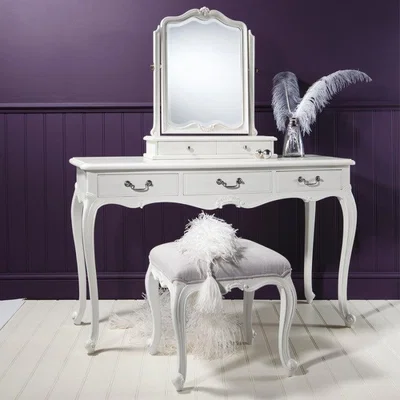 Olivia's Gallery Direct Chic Dressing Table in Off White