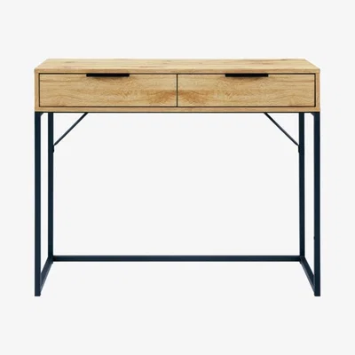 Downtown Julian Bowen Bali 2 Drawer Dressing Table/Desk - Light Oak In LightOak
