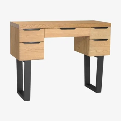 Downtown Fusion Rustic Oak Industrial Dressing Table