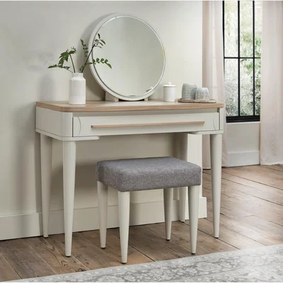 Downtown Delta Scandi Oak and Soft Grey Dressing Table