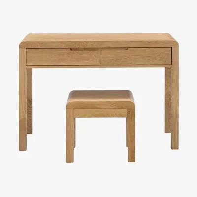 Downtown Julian Bowen Curve 2 Drawer Dressing Table & Stool