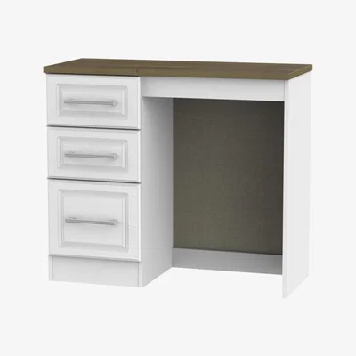 Downtown Kent Vanity Dressing Table - White Ash & Oak