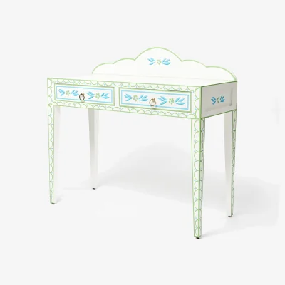 Oliver Bonas Aurélie White Mango Wood Dressing Table