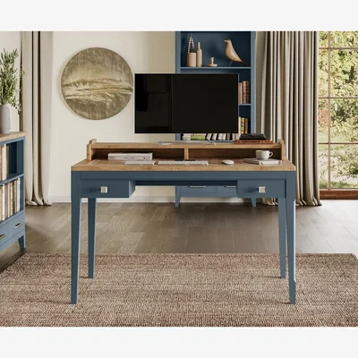 The Range Signature Blue Desk  Dressing Table - Blue