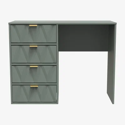 The Range Diamond Ready Assembled 4 Drawer Vanity - Reed Green / Smooth Matt