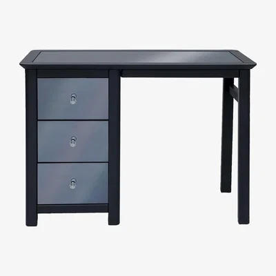 The Range Ayr Single Pedestal Mirrored Dressing Table