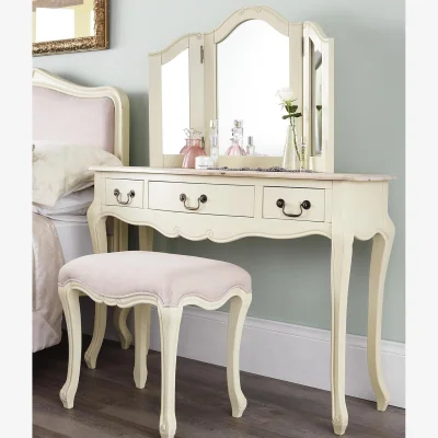 The Range Juliette Dressing Table Set - Champagne Cream
