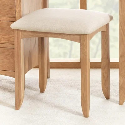 The Range Edward Hopper Dressing Table Stool - Golden Oak Brown