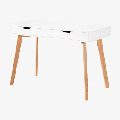 The Range Wooden Dressing Table Computer Desk With Drawers - White
