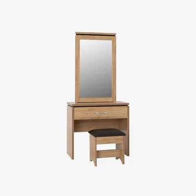 The Range Charles 1 Drawer Dressing Table Set - Oak
