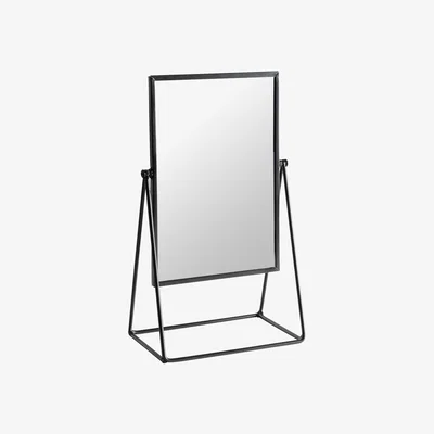 The Range Small Rectangle Dressing Table Mirror - Black