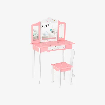 The Range Costway Kids Vanity Table - Pink