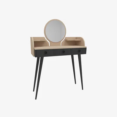The Range Dressing Table with Mirror Belem - Beige - Anthracite