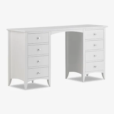 The Range Edward Hopper Pedestal Dressing Table - White