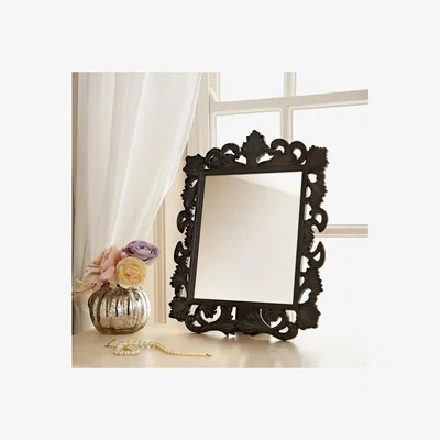 The Range Stylish Dressing Table Mirror Black  - Black
