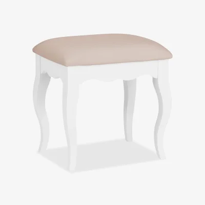 The Range Romance Dressing Table Stool - White