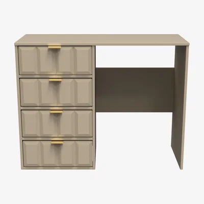 The Range Cube Ready Assembled 4 Drawer Vanity - Mushroom / Smooth Matt