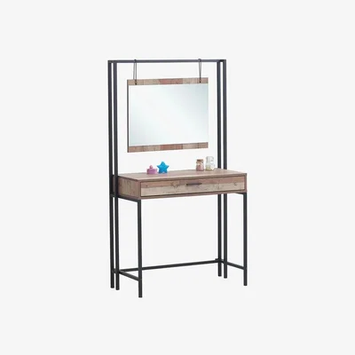 The Range Stretton Dressing Table With Mirror - Rustic Oak