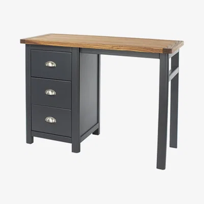 The Range Dunkeld single pedestal dressing table   - Midnight blue
