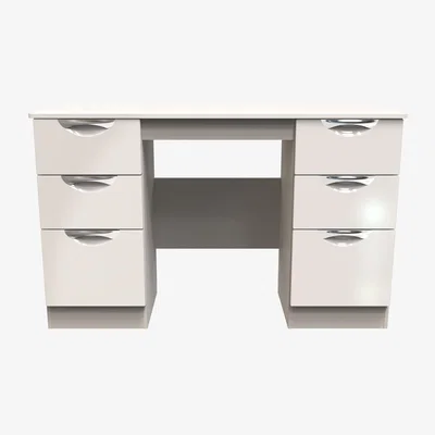 The Range Camden Ready Assembled Kneehole Dressing Table - Kashmir Gloss & Kashmir