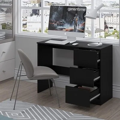 The Range Olivia Dressing Table Gloss Finish - Gloss Black
