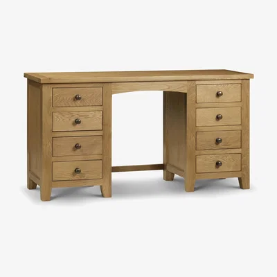The Range Marlborough Twin Pedestal Dressing Table - Oak