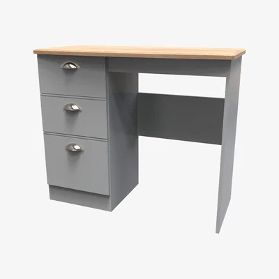 The Range Victoria Ready Assembled Vanity - Dusk Grey & Bardolino Oak